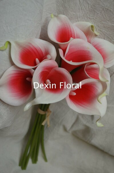Calla Lilies Natural Real Touch Flowers Picasso Purple White Calla Lily For Wedding Bouquets Centerpieces: red picasso