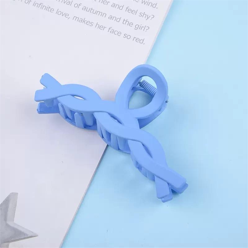 Accesorios para el cabello de horquilla retorcidos coloridos temperamentales para mujeres: Azul cielo