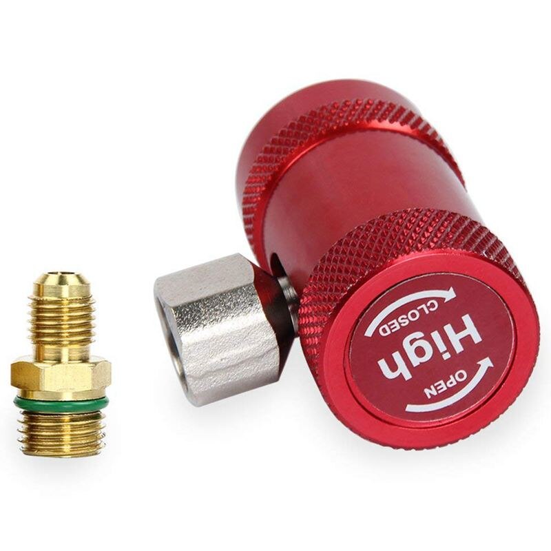 AU05-voiture Auto AC haut/bas côté R1234yf coupleurs rapides adaptateurs Kit de Conversion avec coupleurs manuels
