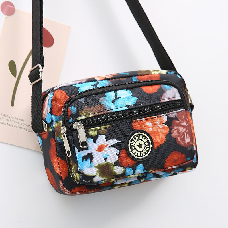 Women Nylon Shoulder Bag for Laidies Large Capacity Messenger Mum Bags Mini Woman&#39;s Crossbody Bag Zipper Closure Femme: 12