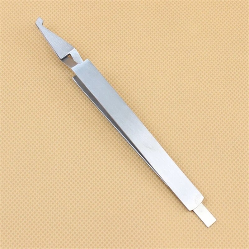 1Pcs Stainless Steel Orthodontic Bracket Dental Tweezers Serrated Holder Tools Bonding Whiteness InstrumentsTeeth Caring