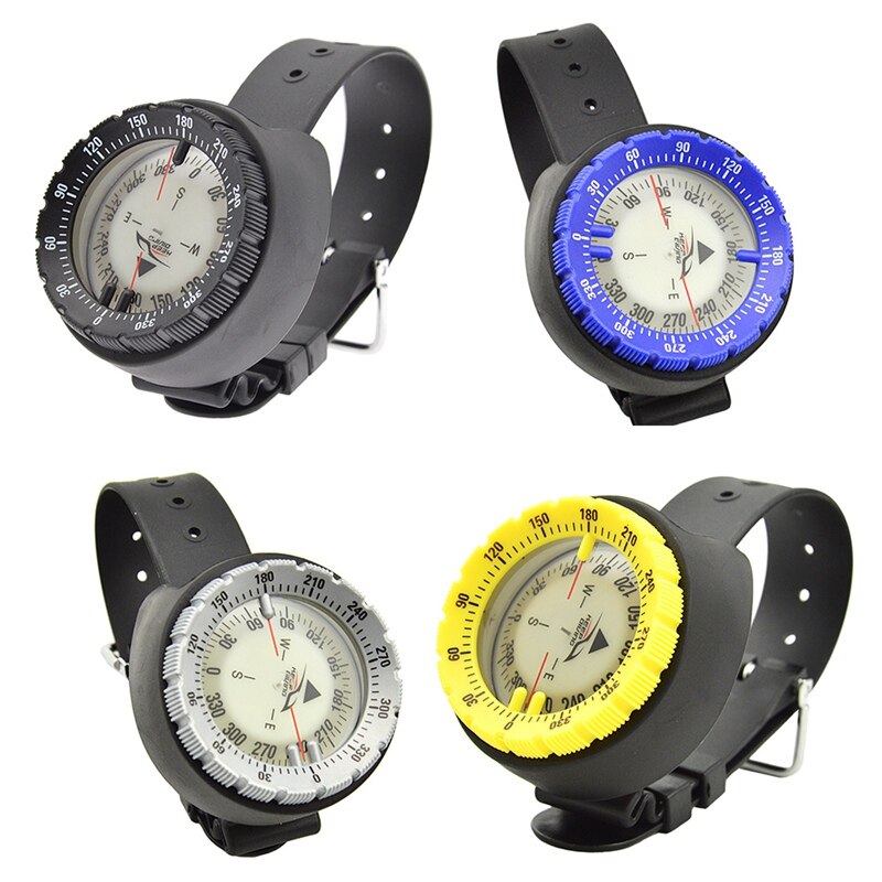 50m Watch Balanced Waterproof Compass Underwater Compass Diving Swimming Scuba Luminous Waterproof Compass