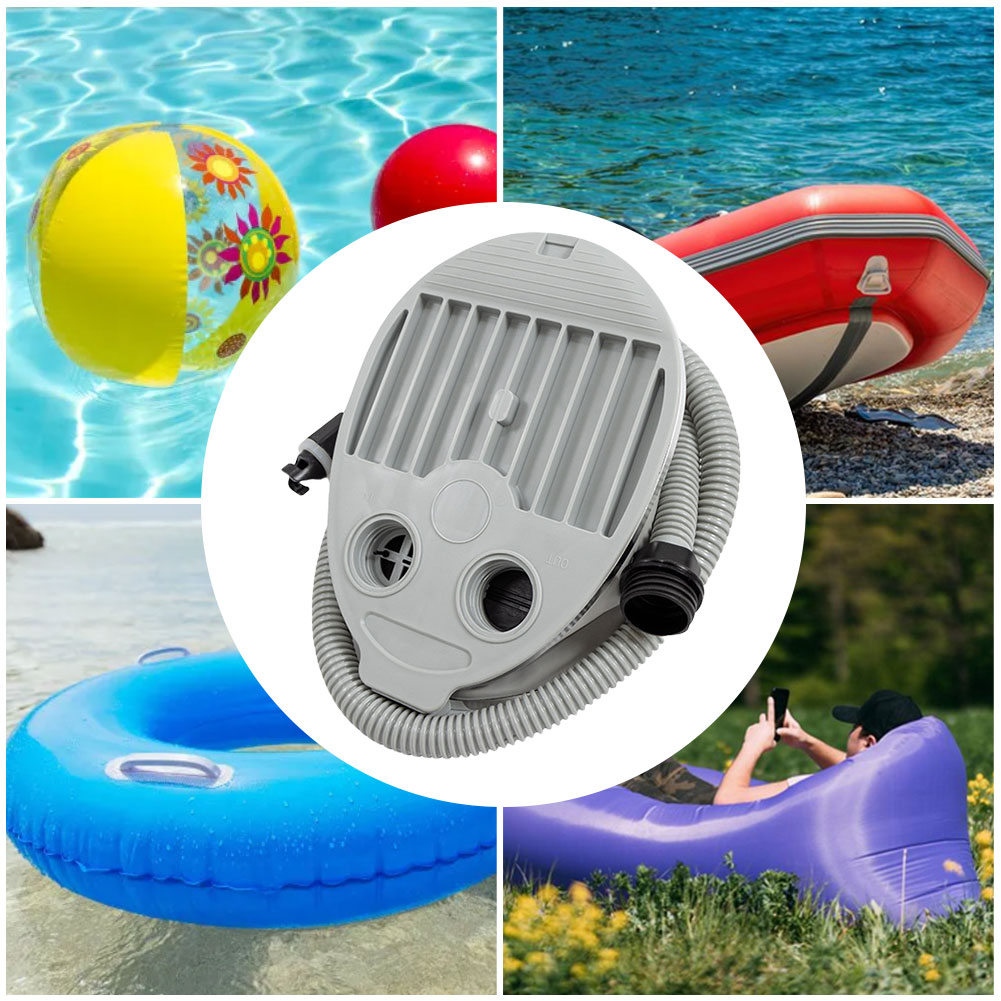 5L High Pressure Foot Pump High Volume Portable Inflatable Air Pump Portable Air Inflator for Canoe Kayak Raft Rubber Boat