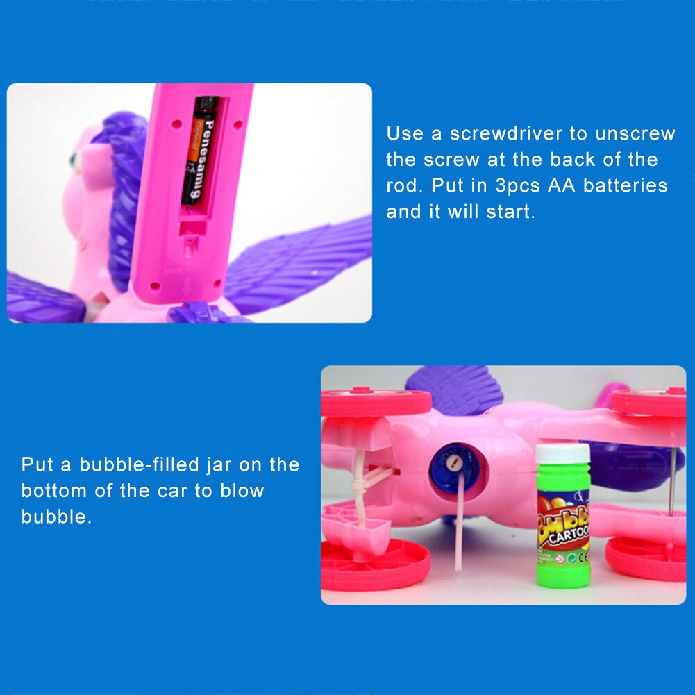 Elektronische Bubble Maaier Walker Bubble Blower Machine Met Muziek Outdoor Game Push Speelgoed Voor Kinderen Kids Outdoor Play