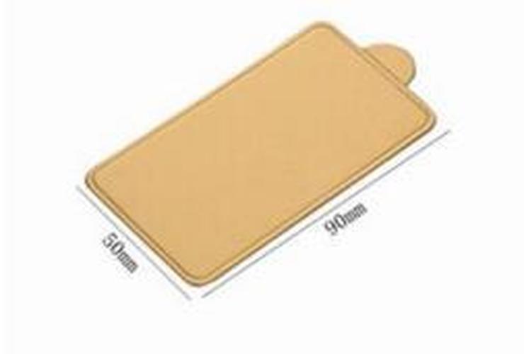 100pcs Gold Paper Cake Board Cupcake Dessert Displays Tray Wedding Birthday Pastry Pad Decorating Tools: rectangle 5x 9 cm