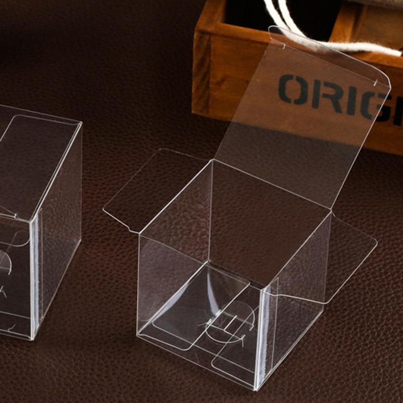Square Practical Transparent Plastic Box Storage Box Product Jewelry Cake Packaging Box Dressing Case Mini Case Storage Box