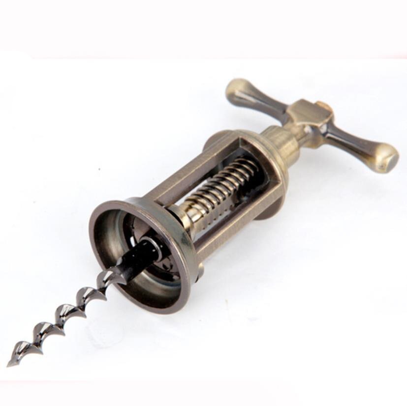 Abridor de botellas de vino tinto Vintage, sacacorchos de aleación de Zinc, extractor de corcho, abridor de champán, herramientas de barra de bronce antiguo
