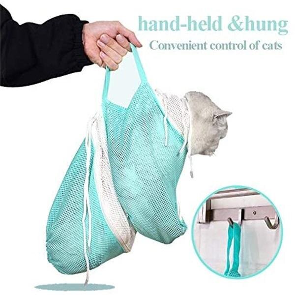 Mesh Kat Grooming Bad Tas Multifunctionele Grooming Bad Zak Huisdier Nail Trimmen Zakken Geen Krassen Bite Terughoudendheid Nail snijden