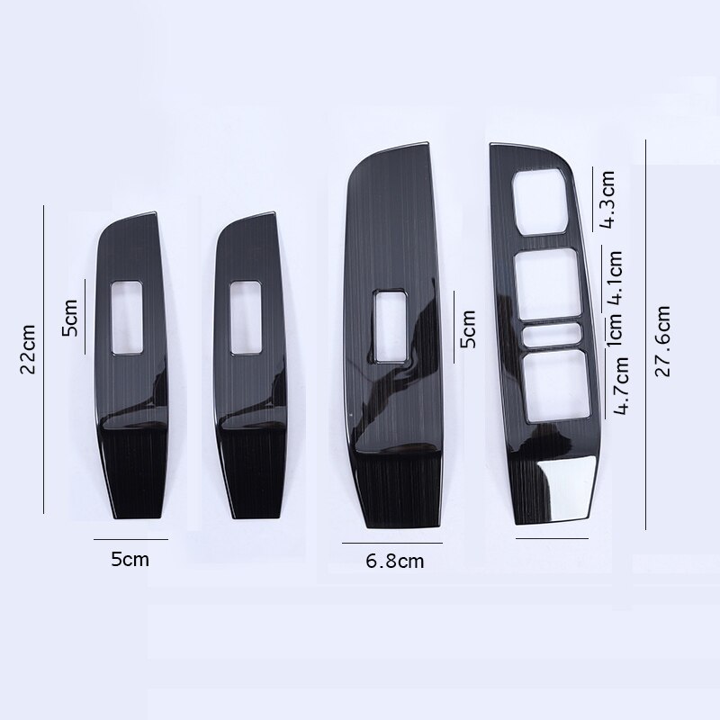 Lsrtw2017 for Haval F7 F7x Car Window Switch Panel Trims Stainless Steel Decorative Interior Mouldings Accessories