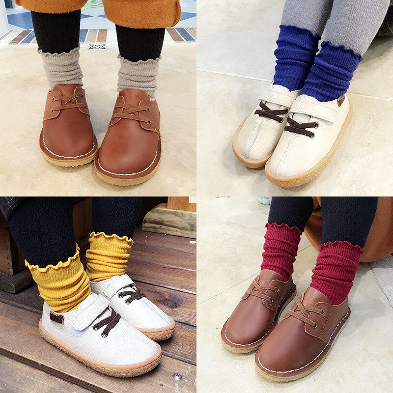 Kindersokken mooie kindersokken winter snoepkleur schimmel rand hoop sokken kinderen meisjes laarzen dragen