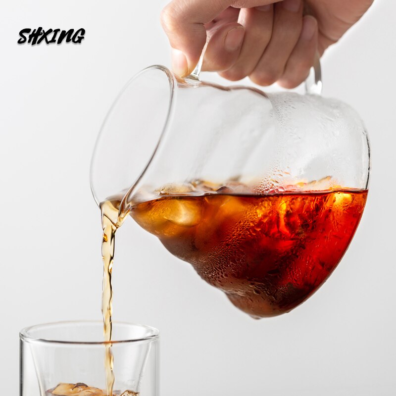Sky gryte  v60- kanne-stil kan fyrstikker med  v60- filter kaffekanne trebrakett glass kaffedripper egnet til bursdag