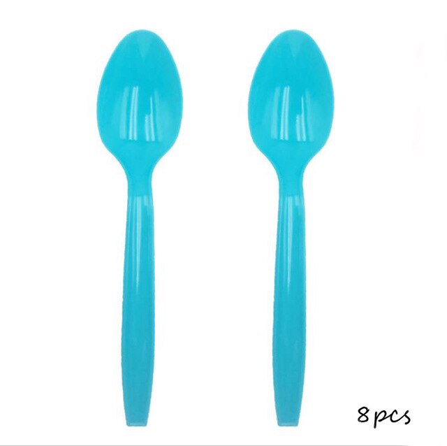 Ocean Shark Disposable Tablecloth 120*180cm Cute Shark Baby Shower Boy Party Decor Shark Cupcake Toppers Supplies: No.8