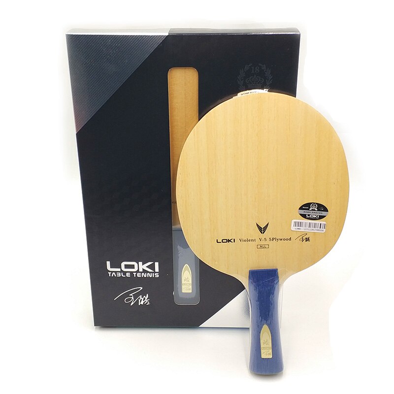 Loki 5 krydsfiner bordtennis klinge træning pingpong klinge ping pong ketcher alle