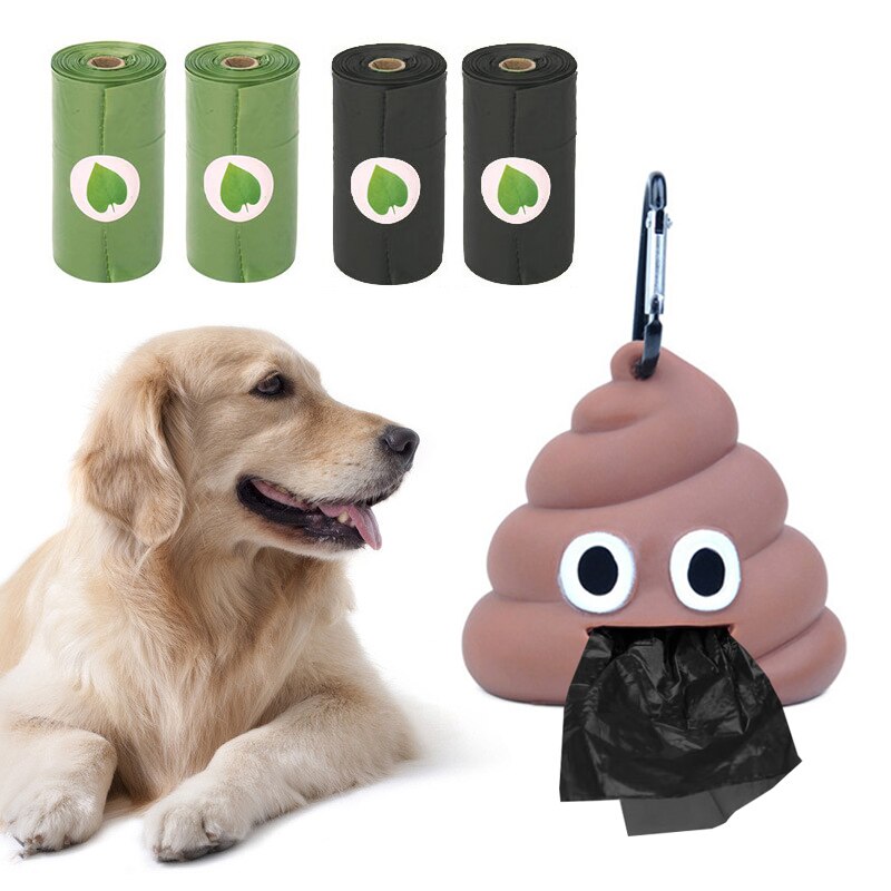 Dog Poop Bag Pet Supplies 1Set Waste Bag Funny Shape Poop Bags Fits For Pet Storage Box Popular Dispenser Holder