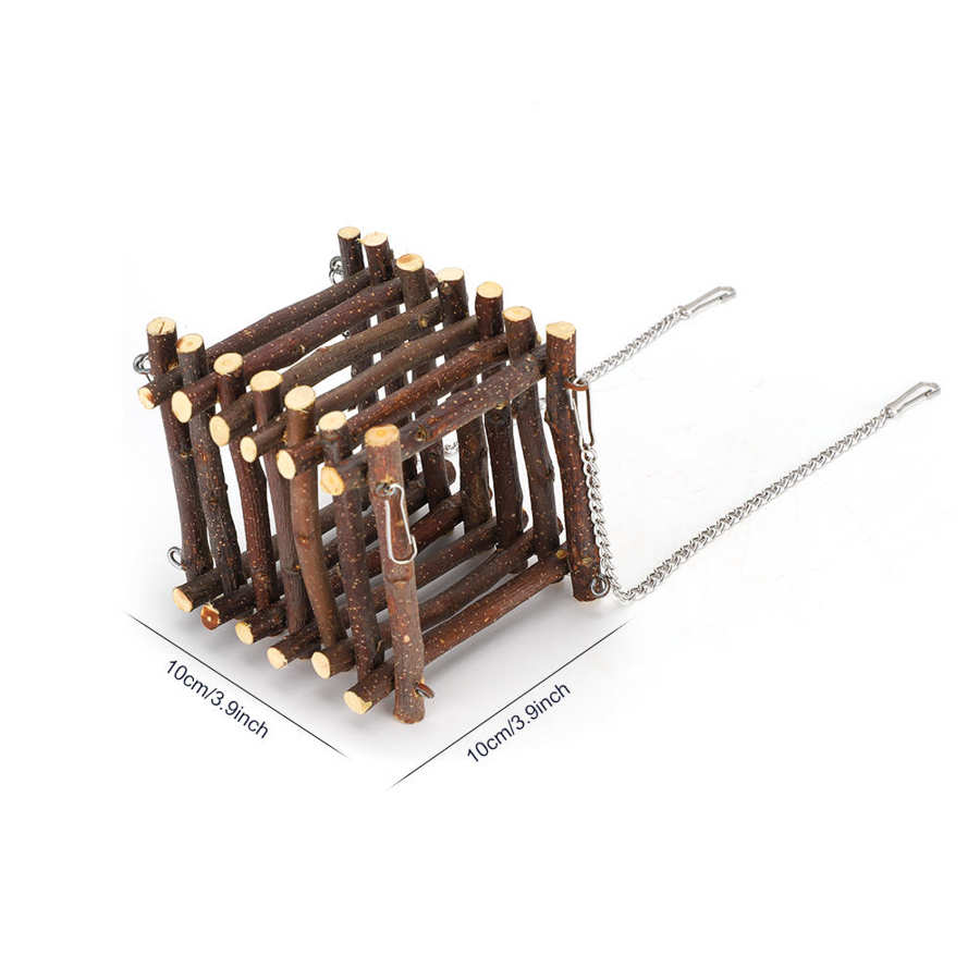 Hamster Hangmat Huis Kooi Kleine Huisdier Koeling Hangmat Opknoping Rusten Kooi Applewood Kauwen Speelgoed Voor Hamster Konijn Eekhoorns