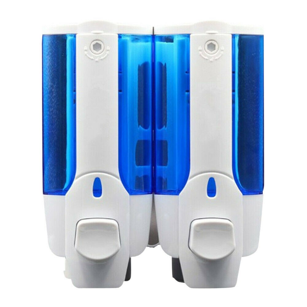 700ML Wall Mounted Soap Dispenser Shower Shampoo Soap Dispenser for Bathroom Kitchen Toilet( Blue/White)