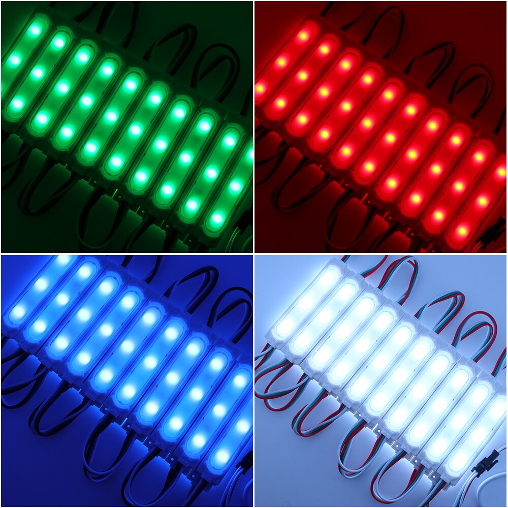 Module LED Pixel 12V, 20 pièces/lot, 5050 RGB 3LED, couleur de rêve, bande LED WS2811, IP65 étanche pour la publicité, lumière de