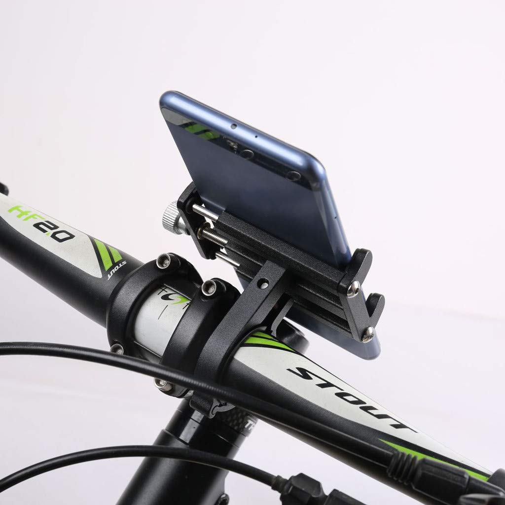 Metal cykel mobiltelefon holder universal mtb cykel motorcykel styr beslag gps clip mount til iphone 12 11 pro max xiaomi