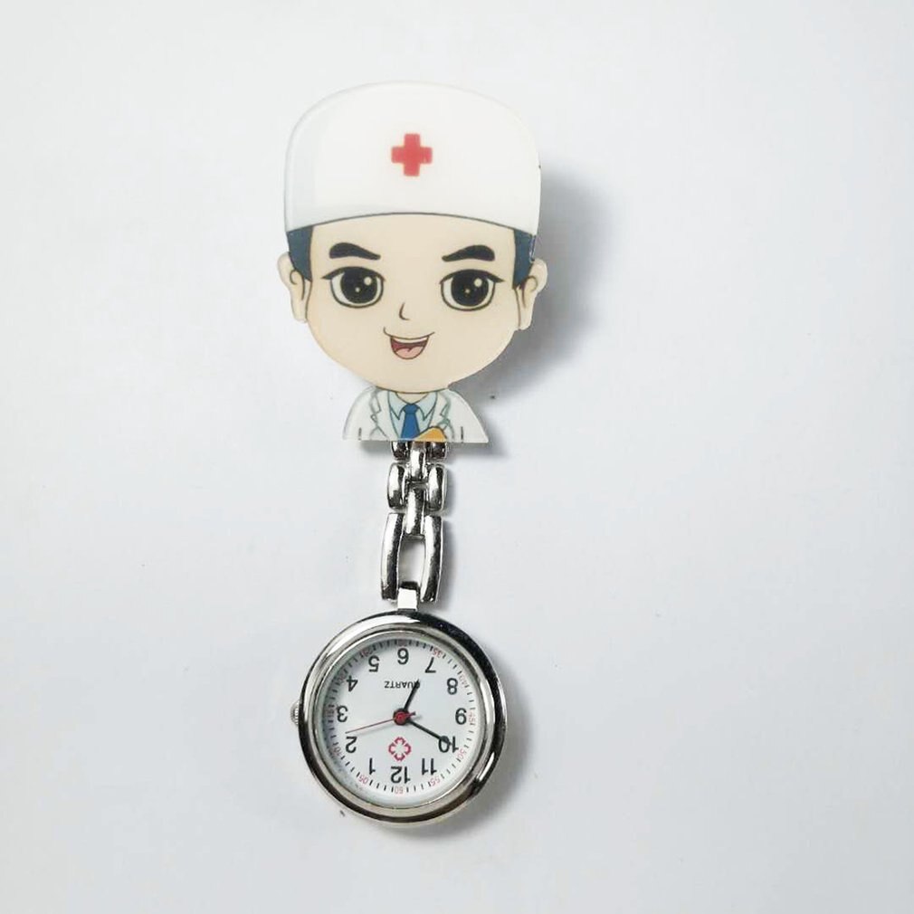 Perfect Nurse Clip-on Fob Brooch Pendant Hanging watch Star Pocket Watch Cute Nurse Doctor Wallet Watch
