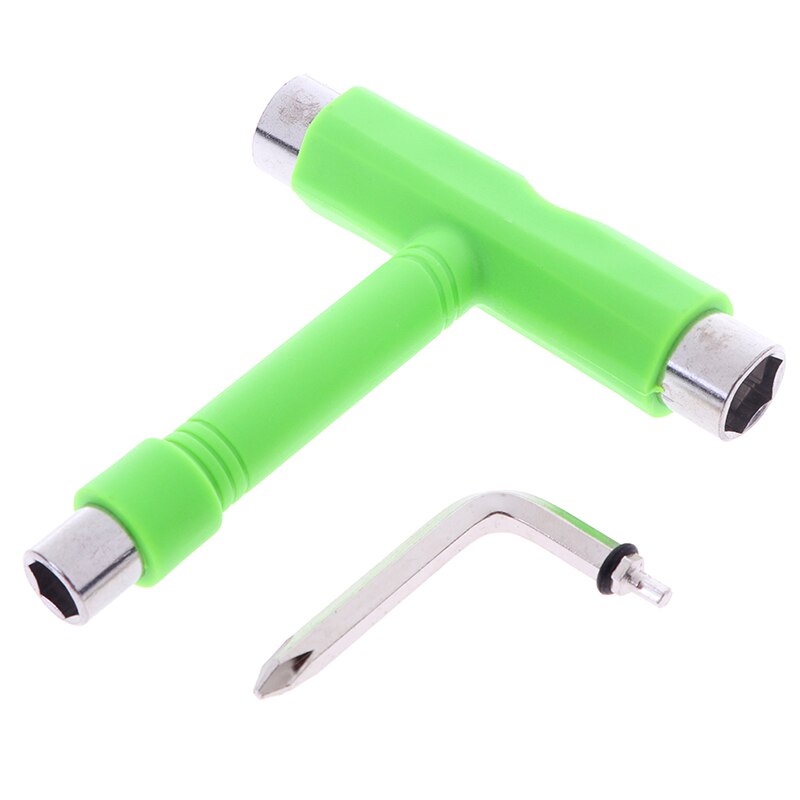 T-typ skateboard verktyg skruvmejsel socket skate t-tool spark scooter verktyg: Gn