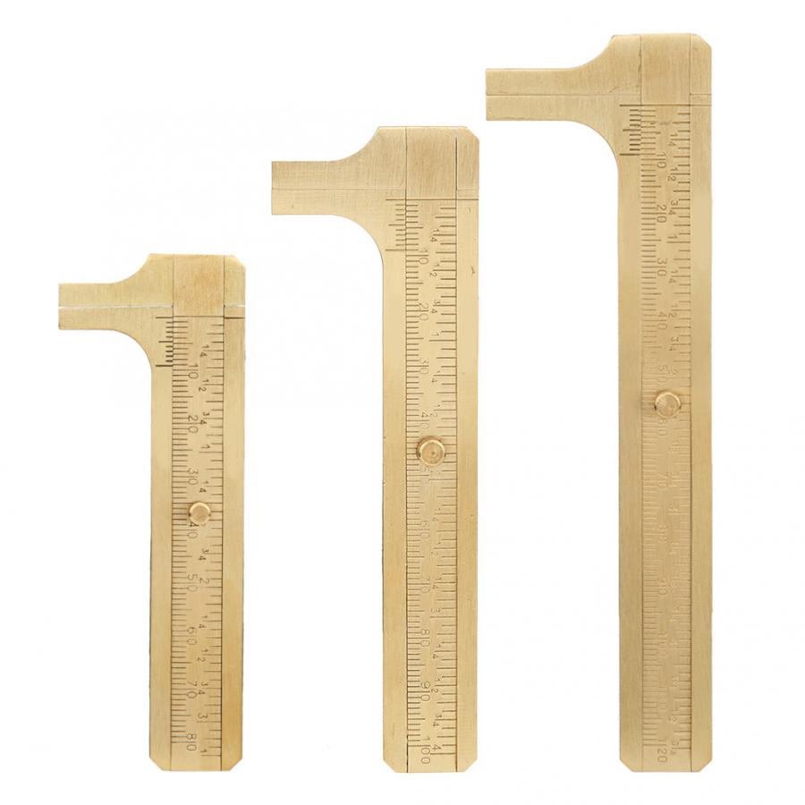 Double Scale Vernier Caliper Brass Jewelry Maker Measuring Ruler Authenticate Caliper Chemistry