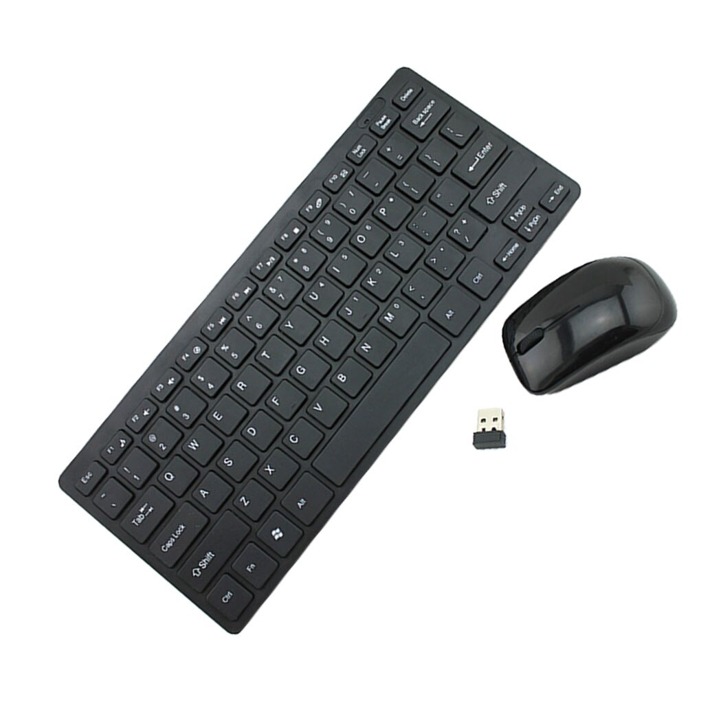 2.4G Mini Ergonomic Wireless USB Keyboard Mouse Set Office Entertainment Desktop Laptop Supplies