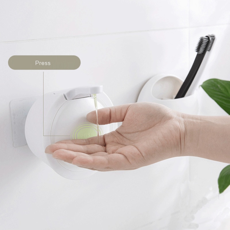 Automatic ABS Wall Mount Sensor Soap Dispenser Hands Free Wash Machine 350mL