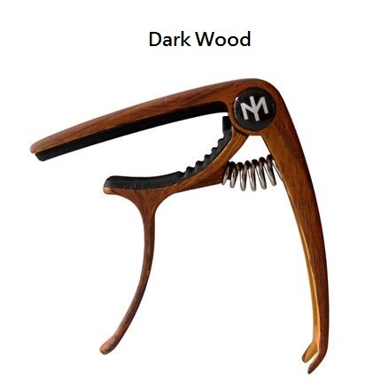 IM Gitaar Capo met Bridge Pin Remover Fit voor Akoestische Gitaar Elektrische Guita en Ukulele: Dark Wood