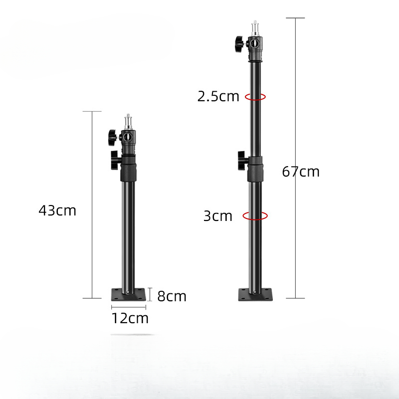 Soporte de luz de techo para fotografía, montaje en pared, kits de estudio fotográfico para luz de Flash, Softbox, Panel de cámaras de seguridad