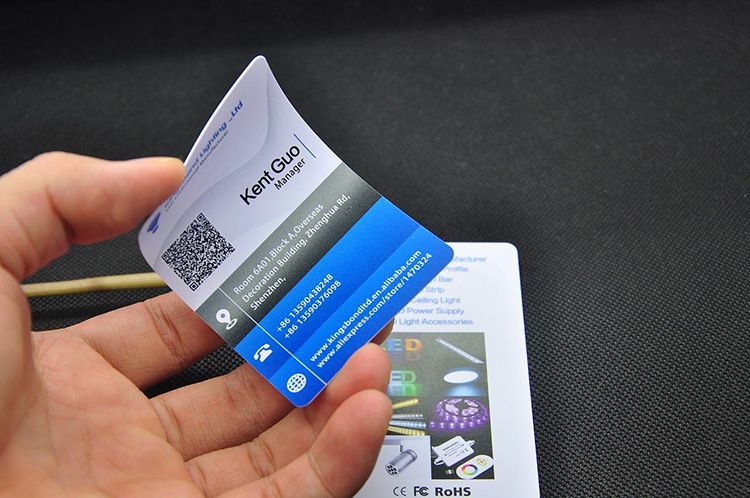 Pvc cards business cards waterproof anti-scratch plastic name cards free