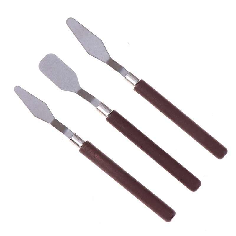 3pcs/set Practical Oil Painting Scraper Of Acrylic Gouache Oil Paint Color Palette Tools