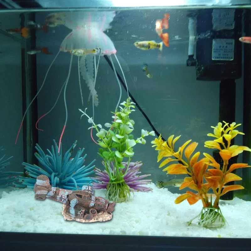 1 ST Mini Hars Ambachtelijke Aquarium Vliegtuig Kunstmatige Vliegtuig Wrakage Decor Aquarium Landschap Ornament
