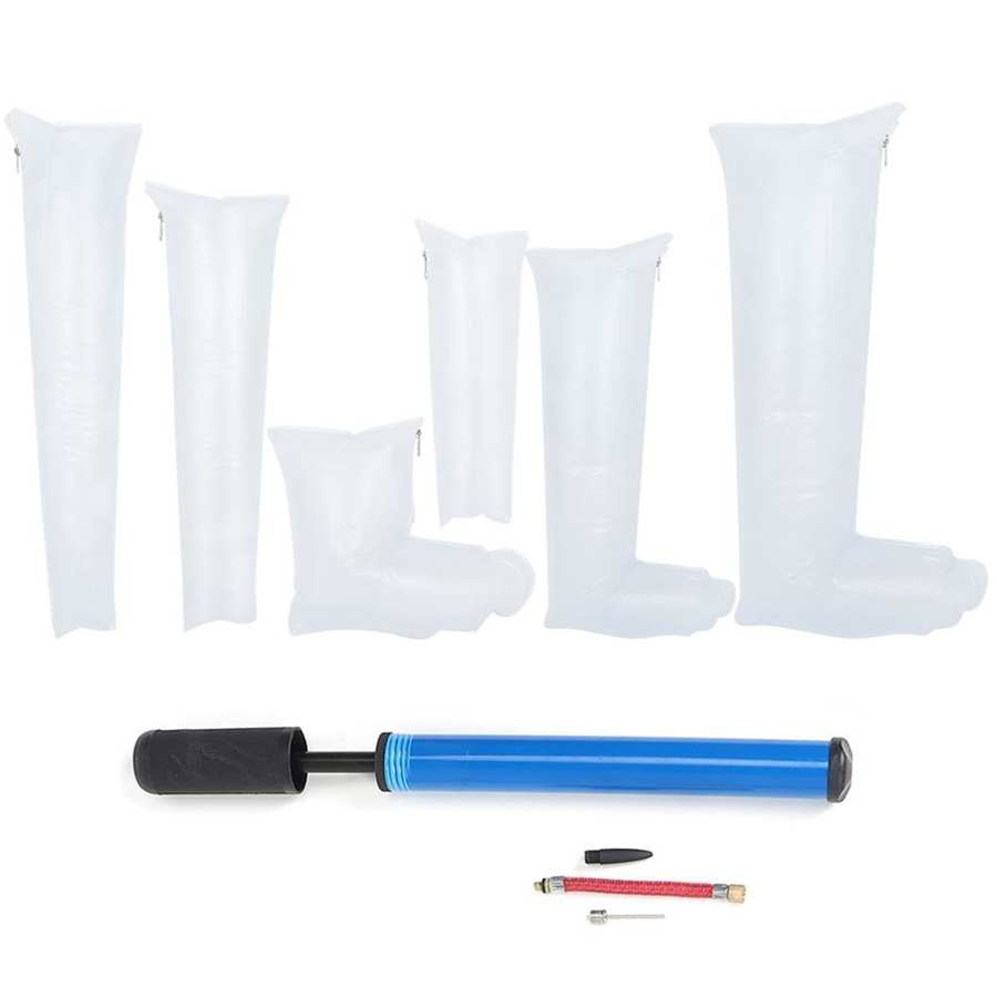 7 pièces bras de jambe gonflable Air attelle ensemble Camping en plein Air premiers secours Kit d'urgence p