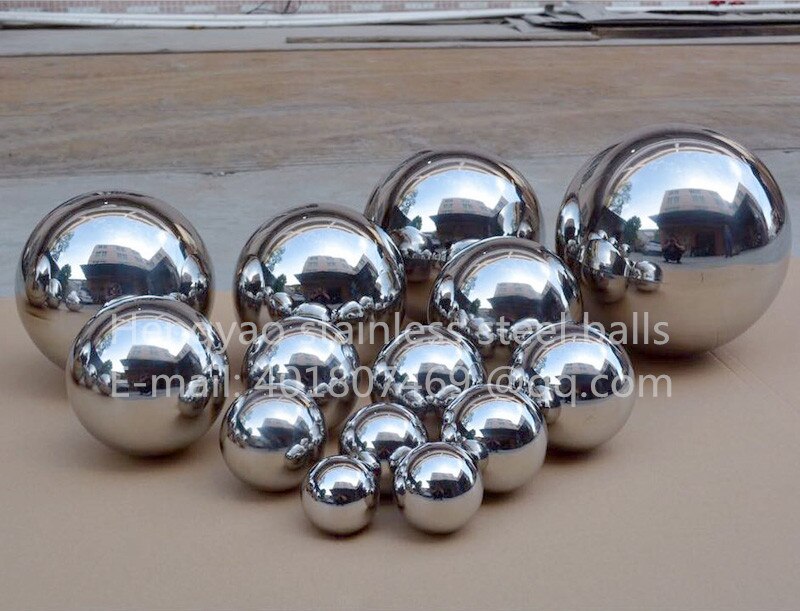 Silver Dia 32mm 3.2cm 201 stainless steel hollow ball seamless mirror ball family courtyard interior decoration decoration