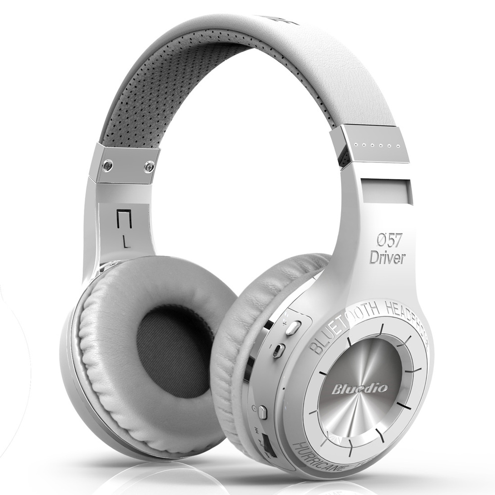 100% Original Bluedio HT sans fil Bluetooth casque BT 5.0 stéréo Bluetooth casques intégrés micro pour les appels: White bubble bag