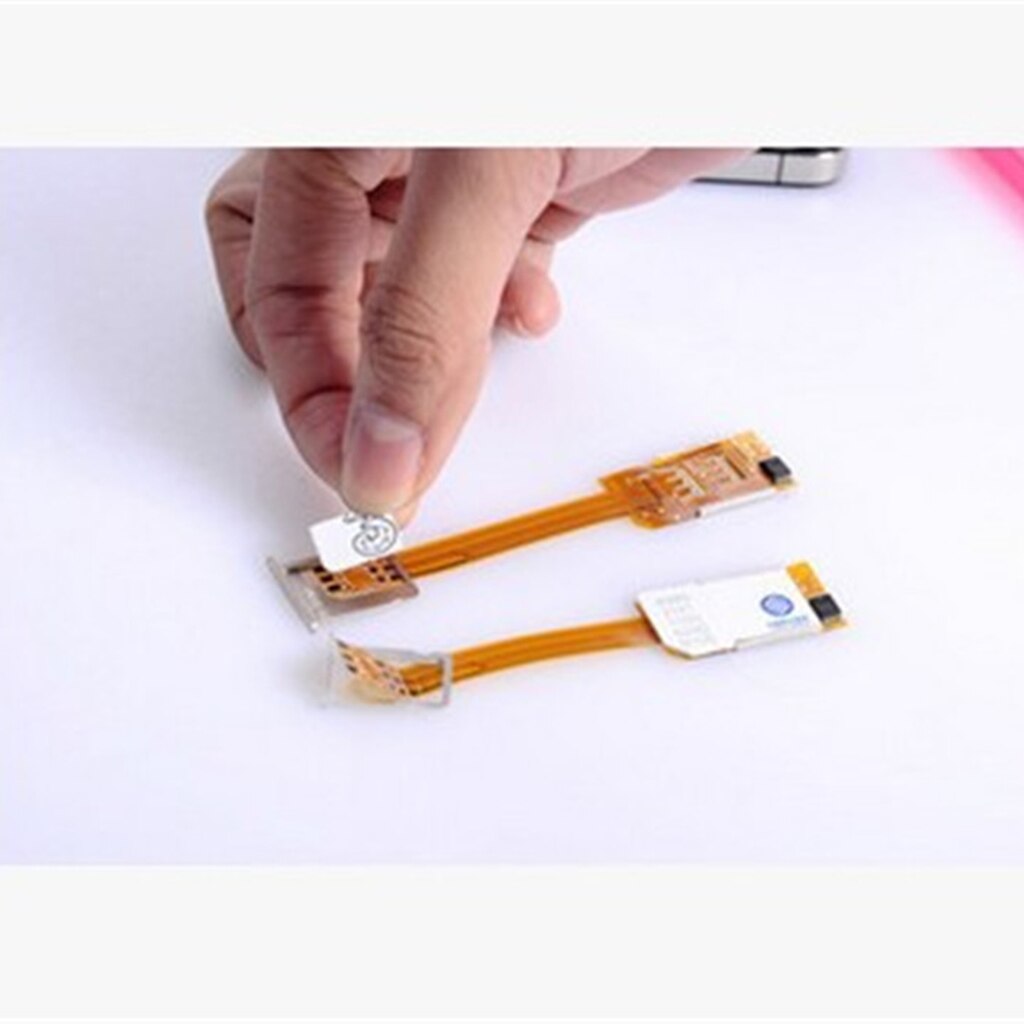 2 Pcs Dual SIM Card Adapter Converter Flex Cable Ribbon For Apple IPhone 6S