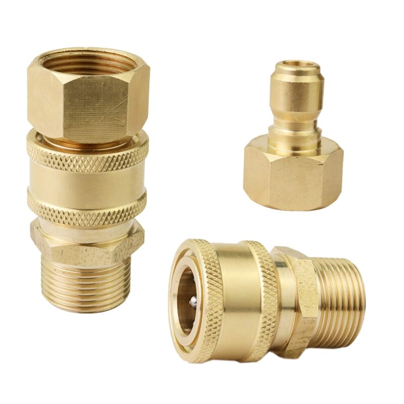 DSHA High Pressure Washer Quick-Disconnect Couplings,Male & Female Connectors