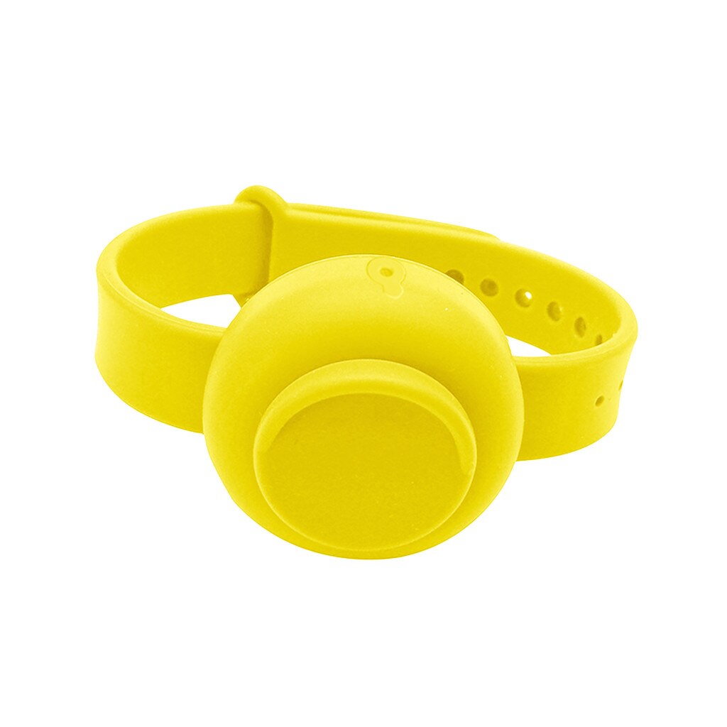 Bracelet liquide pour enfant et adulte, lavage des mains, Gel distributeur, Silicone apaisant pour les mains #30g: Yellow