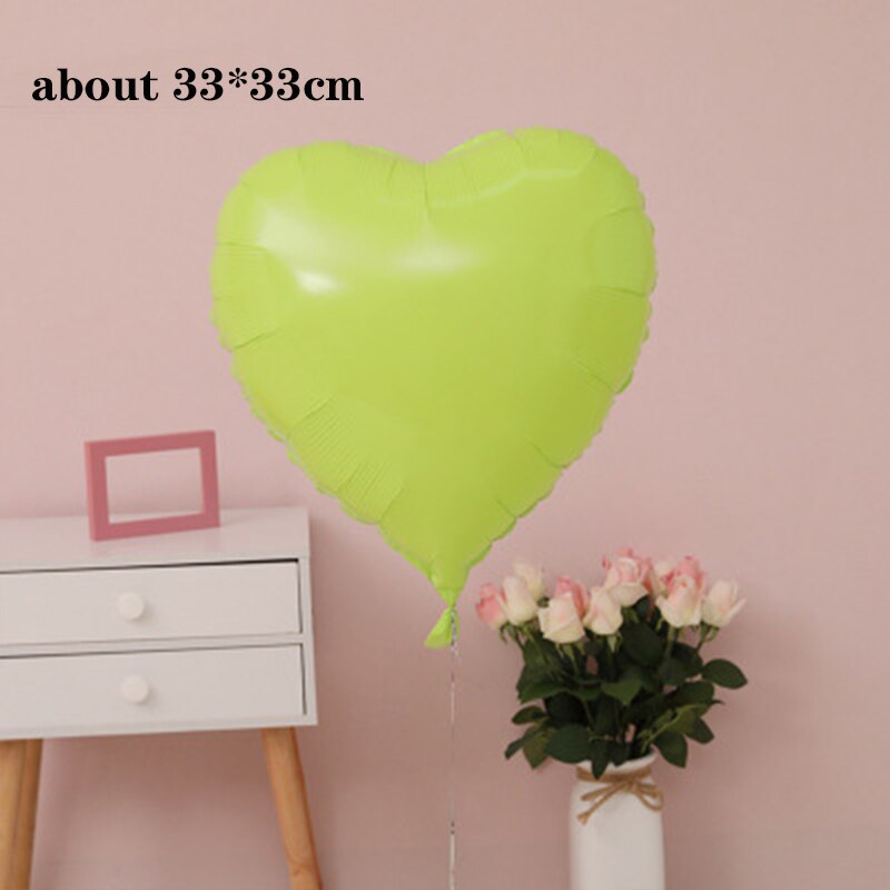Globo de película de aluminio en forma de corazón, película de aluminio pentagrama, Globos de helio, decoración para , suministros de decoración, navidad: B-light yellow