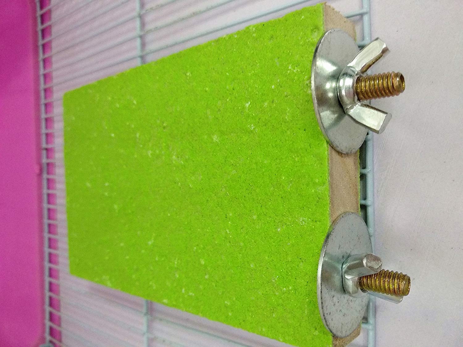 Plataforma de soporte de percha para pájaros, superficie rugosa de madera, molienda de pata para loro, periquito, cacatúa, jaula, hámster, ratón Gerbil