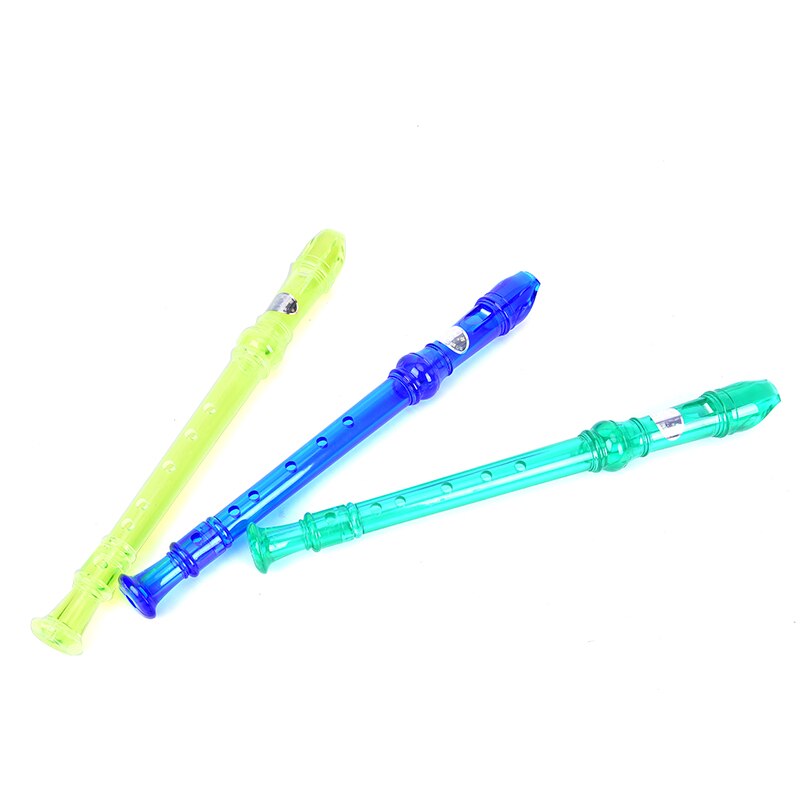 6 Holes Plastic Transparent Clarinets With Cleaning Rod Woodwind Instruments Musical Recorder Flutes