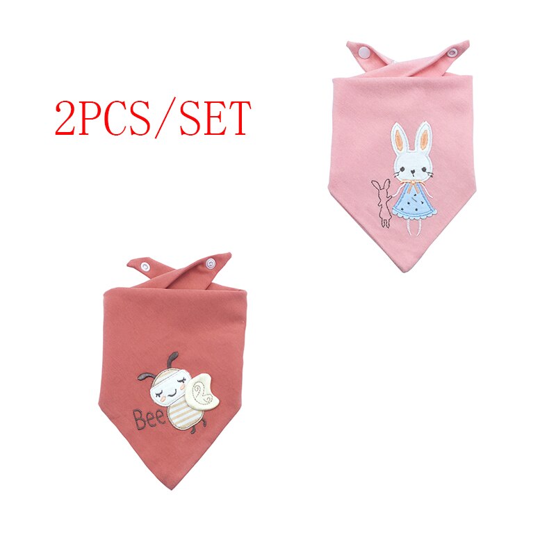 2pc/ lot baby vanntette smekker bomullstrykk tøysmekker spytt håndkle klær bandana smekker gutter jenter: Czj 005 c 11