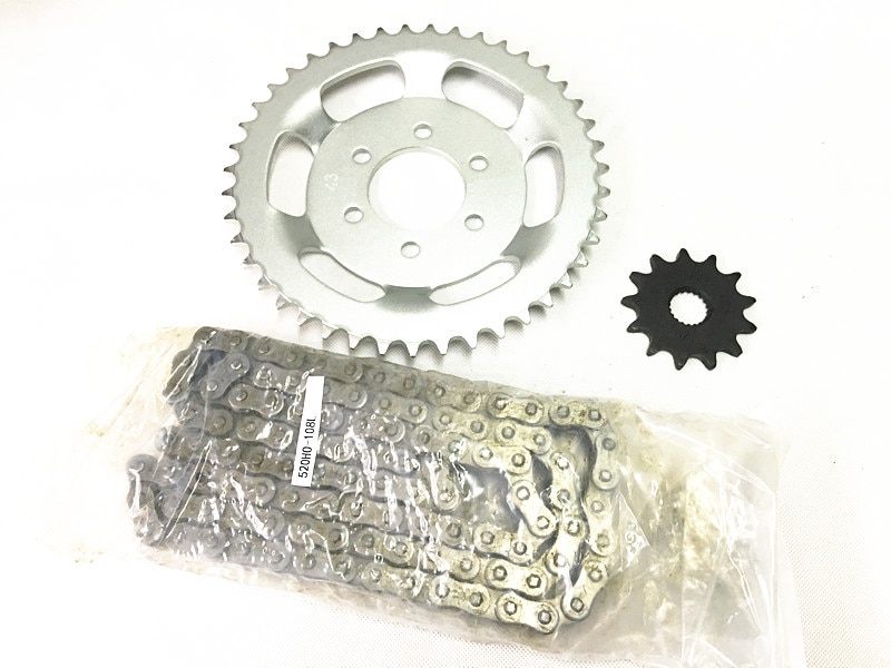 Chain Sprocket Set for Benelli BN251 TNT25 TRK251 Leoncino 250 / BN TNT TRK 25 250 251 Chain 520 x 108