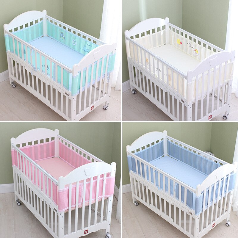 Four Seasons Universal Baby crib bumper Bed Surround Breathable Nets Summer Bedband Baby Bedding Kit