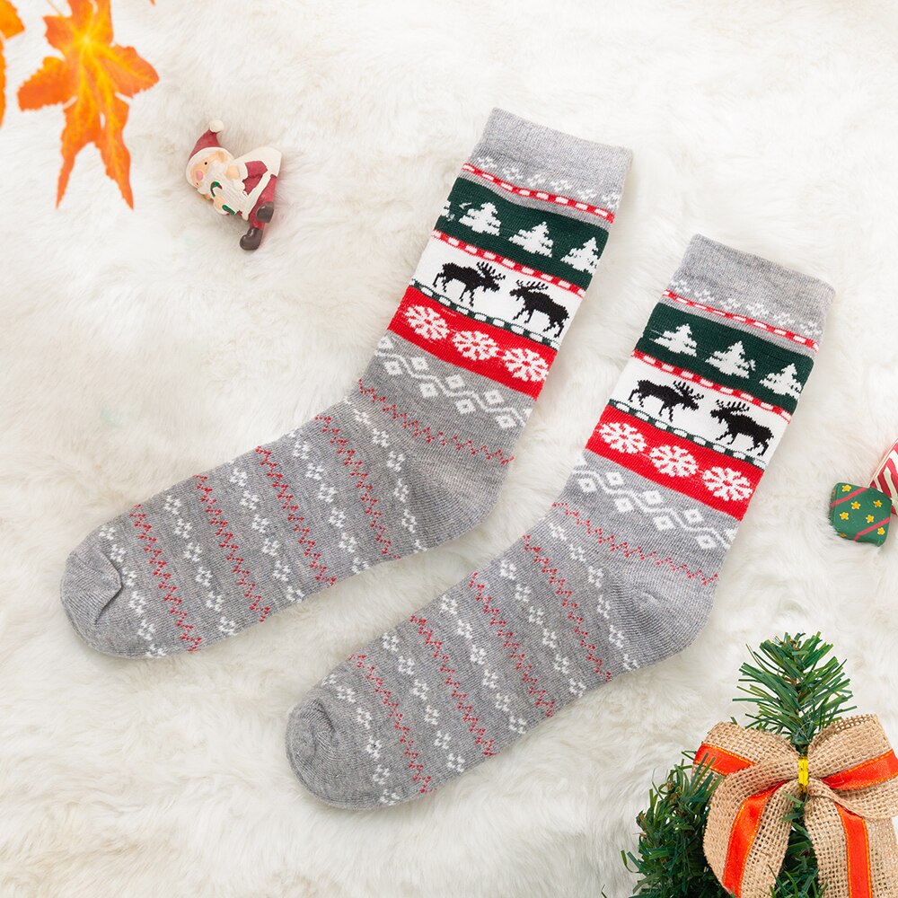 Ouder-kind Sokken Kerst Gedrukt Unisex Volwassen Mannen Vrouwen Kids Baby Lange Katoenen Warme Sokken Familie Bijpassende Kerst Sokken: C Kids (3-5 Years)