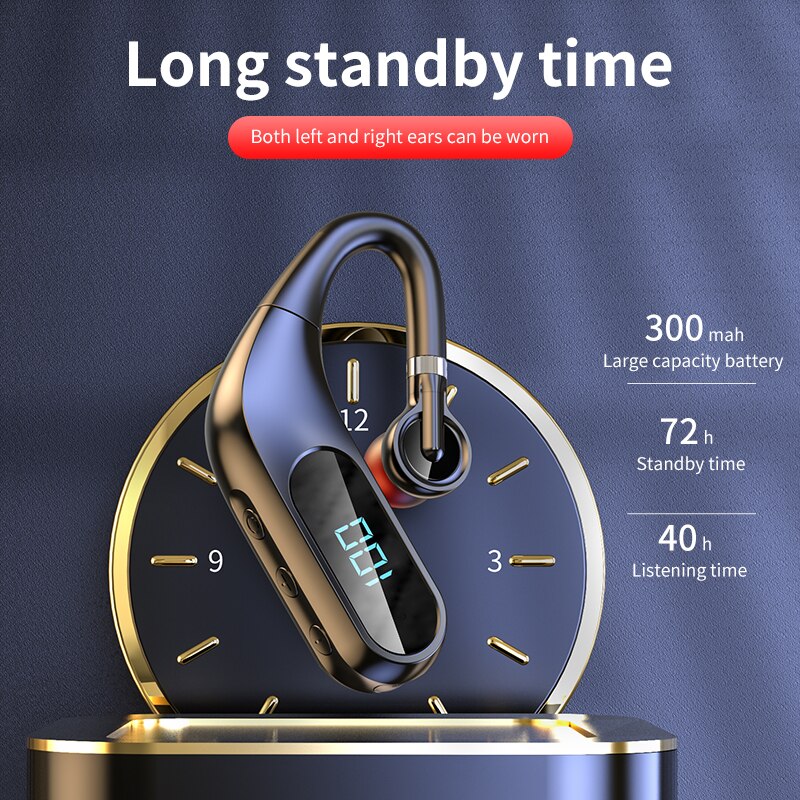 KJ10 wireless 5.0 Bluetooth noise cancellation headset with display technology full Bluetooth headset audiophile headphones