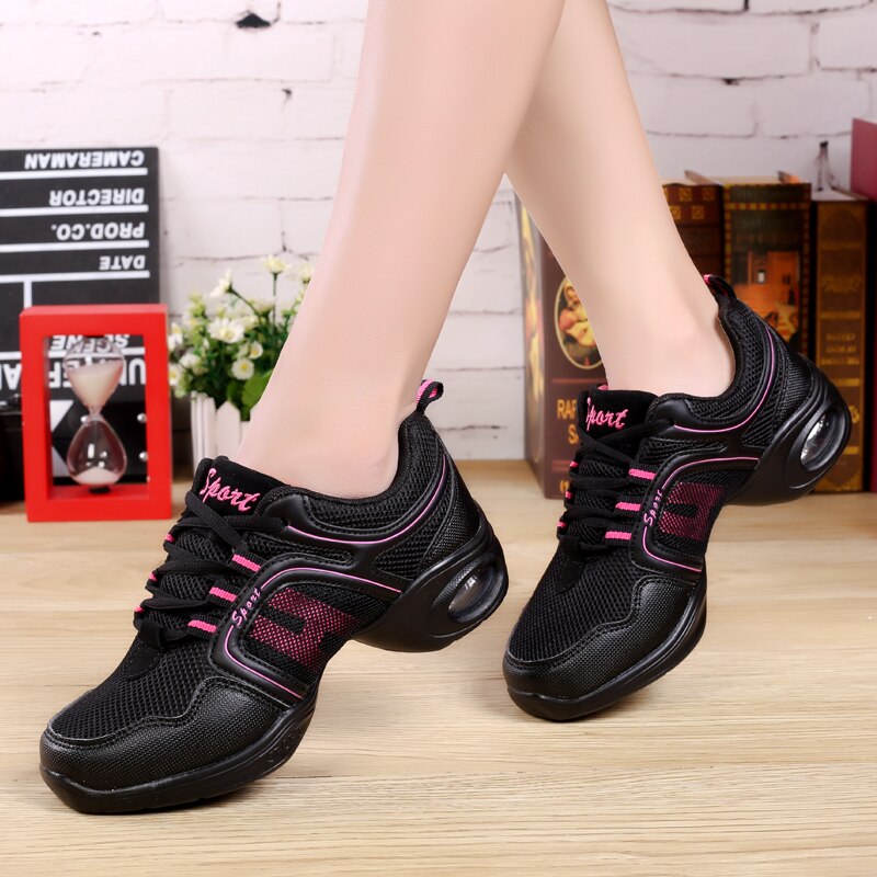 POLALI Dancing Shoes Woman Cheap Hip Hop Sport Sneakers Platform Dance Shoes Woman Modern Dance Shoes Jazz Footwear