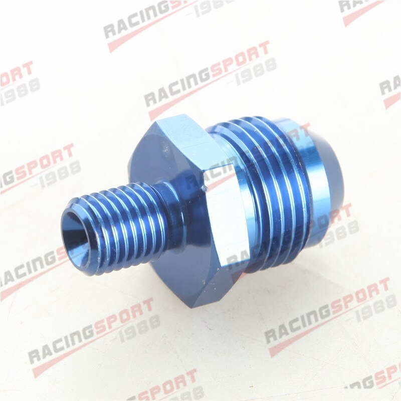 -8 Un 8un Maschio bagliore per M12 X 1.25 (Mm) metrico Raccordo Diritto Blu