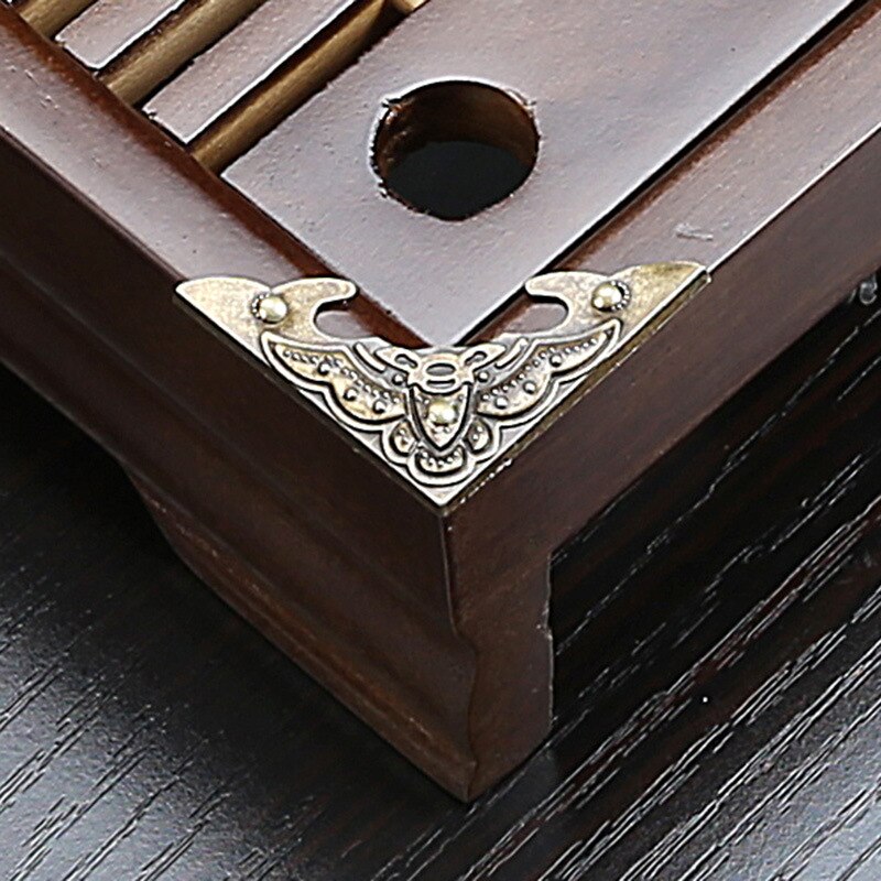 Bandeja de chá de madeira maciça conjunto de chá kungfu gaveta de drenagem de água chinesa bandeja de chá 43x27x5.5cm