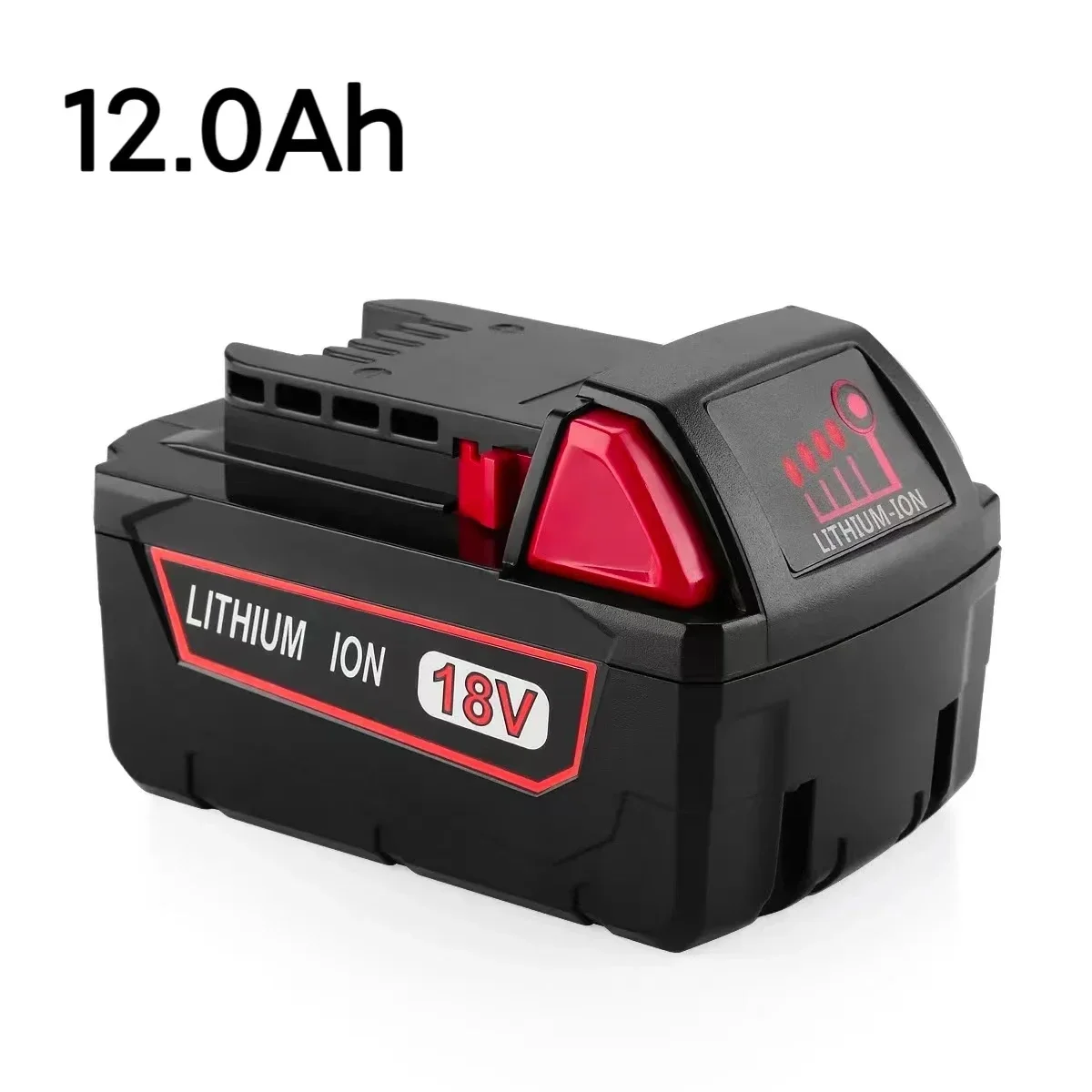 Para milwaukee 18v m18 bateria de lítio 6.0ah/9.0ah/12.0ah substituição para milwaukee m18 48-11-1815 48-11-1850 2604-22 bateria: Rosa
